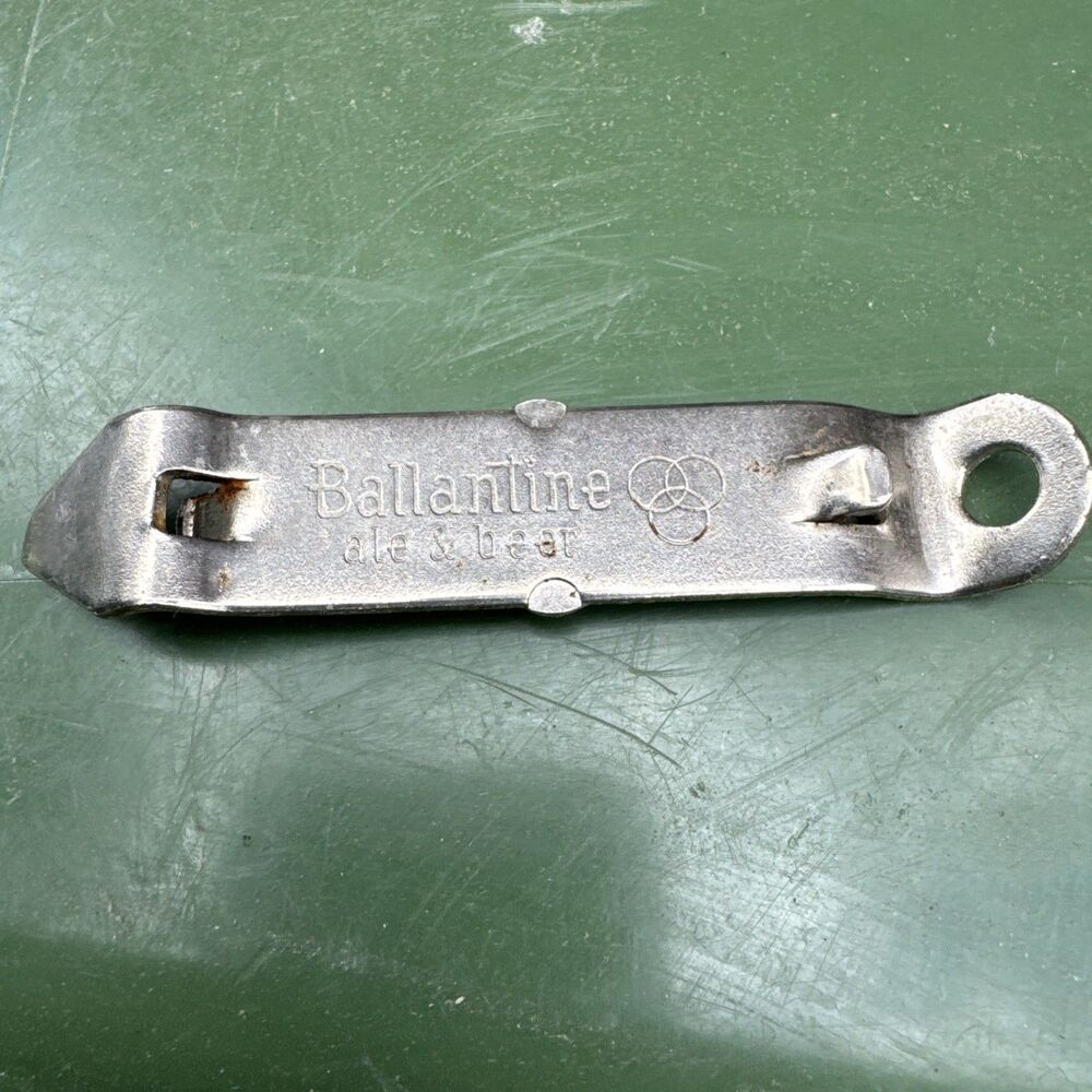 Vintage 1958‎ BALLANTINE ALE & BEER Bottle & Can Opener! Vaughan Steel Opener!
